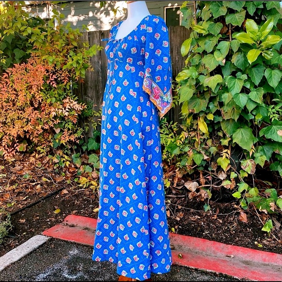 1970's Lanz Originals Handkerchief Maxi Dress - Picture 2 of 8